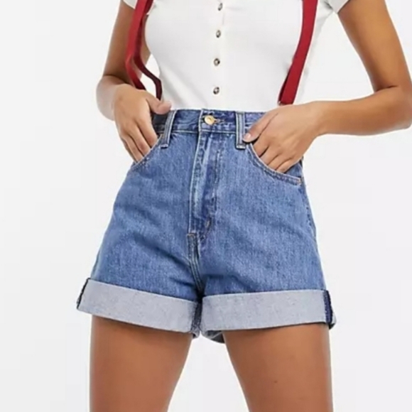 Levi's Denim - Levi's 501 High Loose Shorts by Pokemon Special Edition